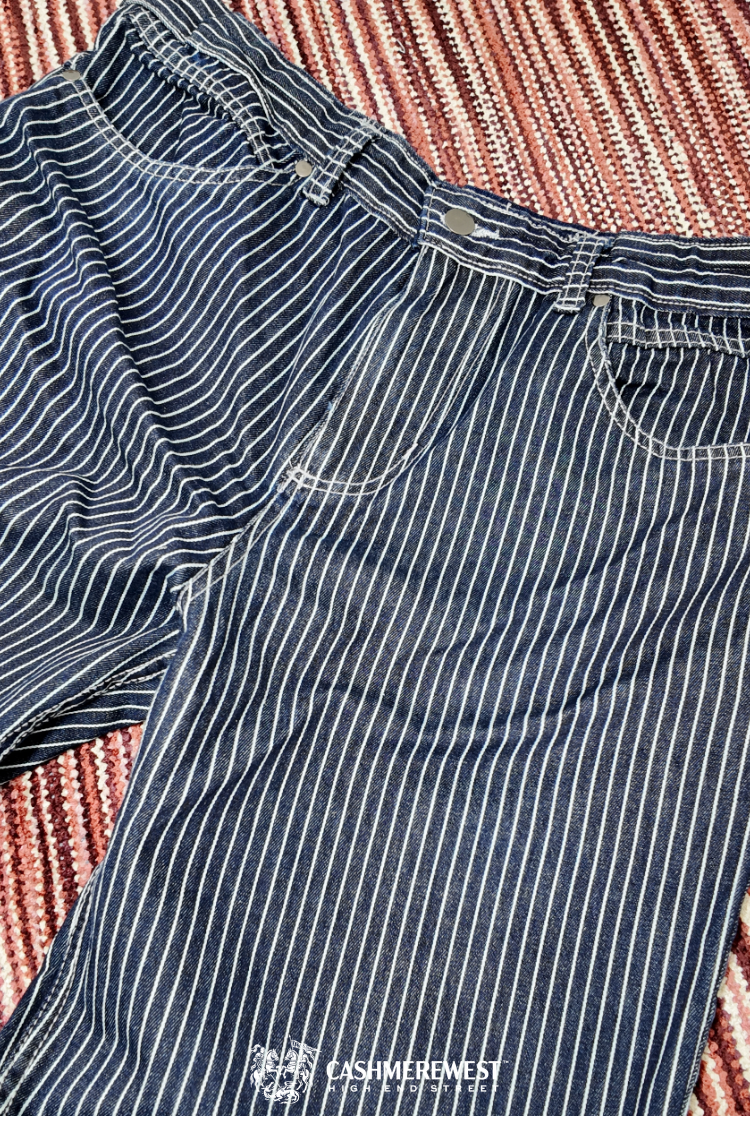 PinStripe Baggy Denim Pant