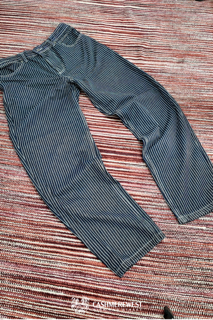 PinStripe Baggy Denim Pant