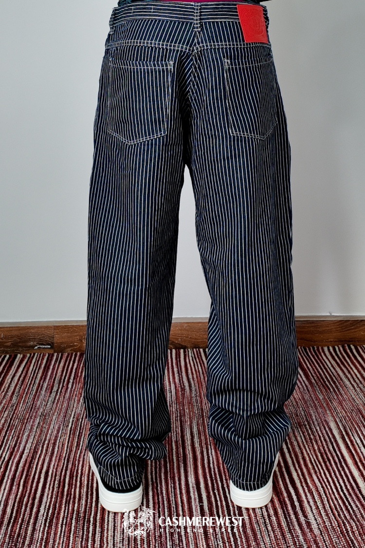 PinStripe Baggy Denim Pant