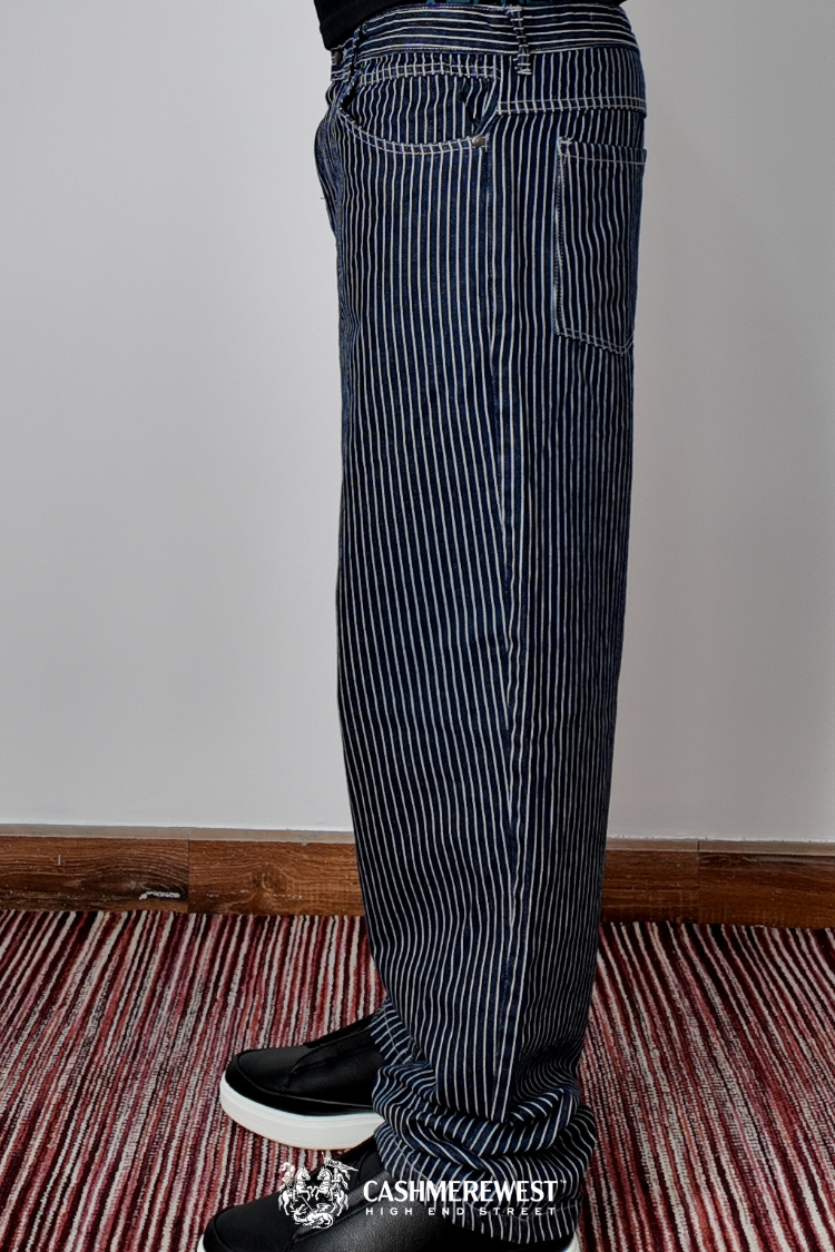 PinStripe Baggy Denim Pant