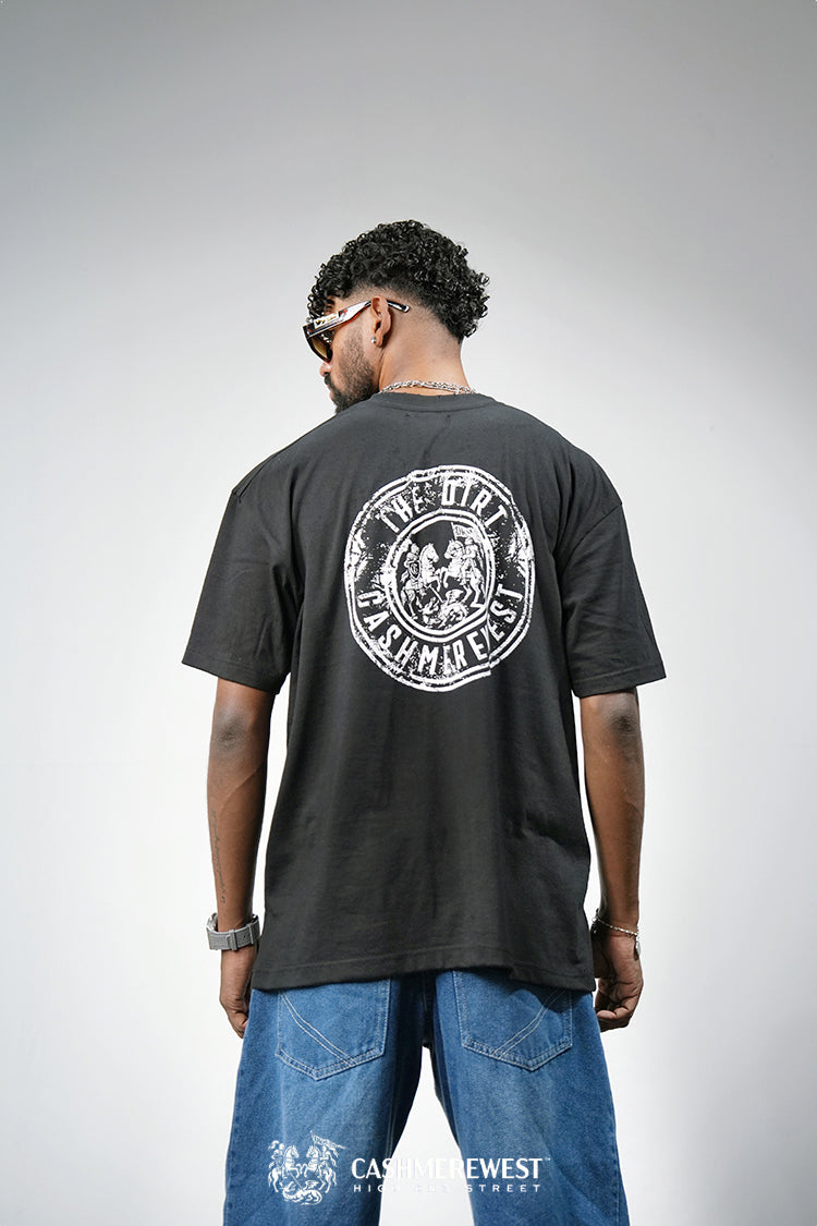 WHITE DOTTED HEAVY TEE