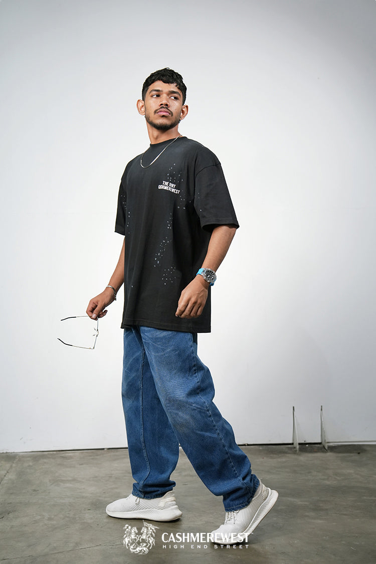 LOOSE FIT BLUE DENIM