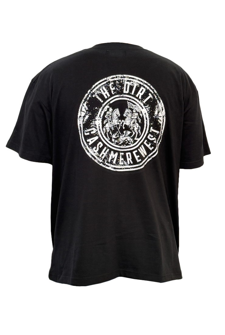 WHITE DOTTED HEAVY TEE