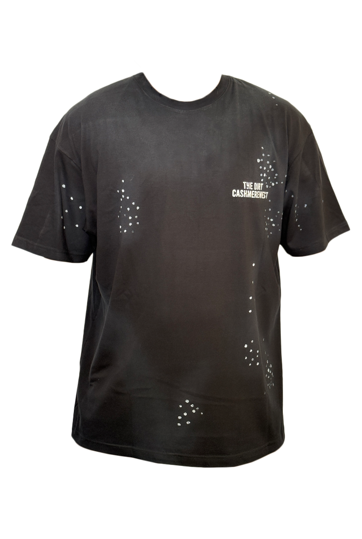 WHITE DOTTED HEAVY TEE