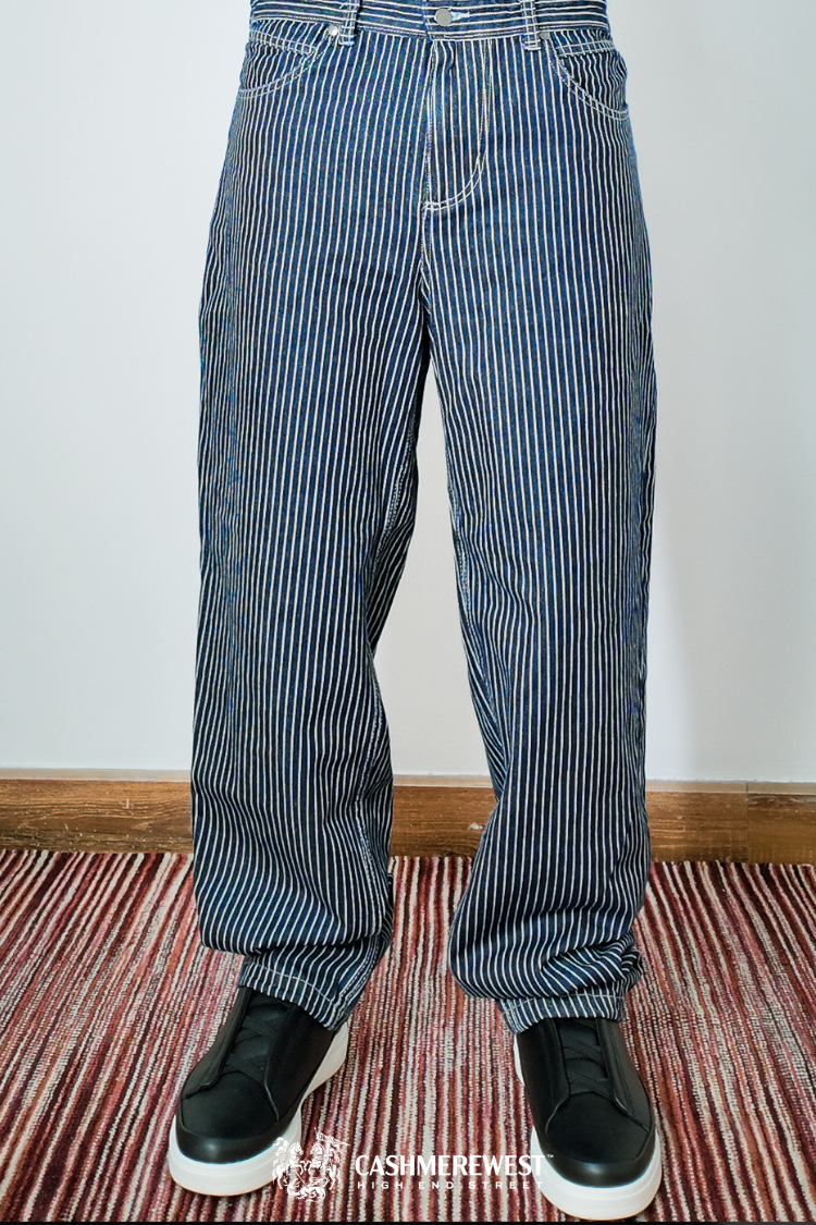 PinStripe Baggy Denim Pant