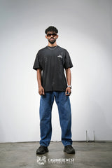 WHITE DOTTED HEAVY TEE