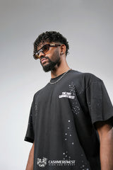 WHITE DOTTED HEAVY TEE