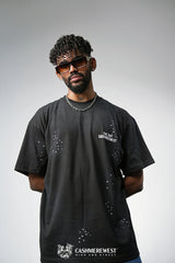 WHITE DOTTED HEAVY TEE