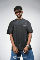 WHITE DOTTED HEAVY TEE