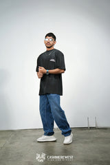 LOOSE FIT BLUE DENIM