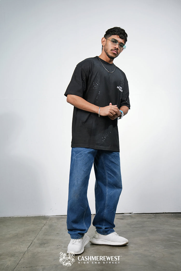 LOOSE FIT BLUE DENIM