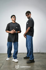 LOOSE FIT BLUE DENIM